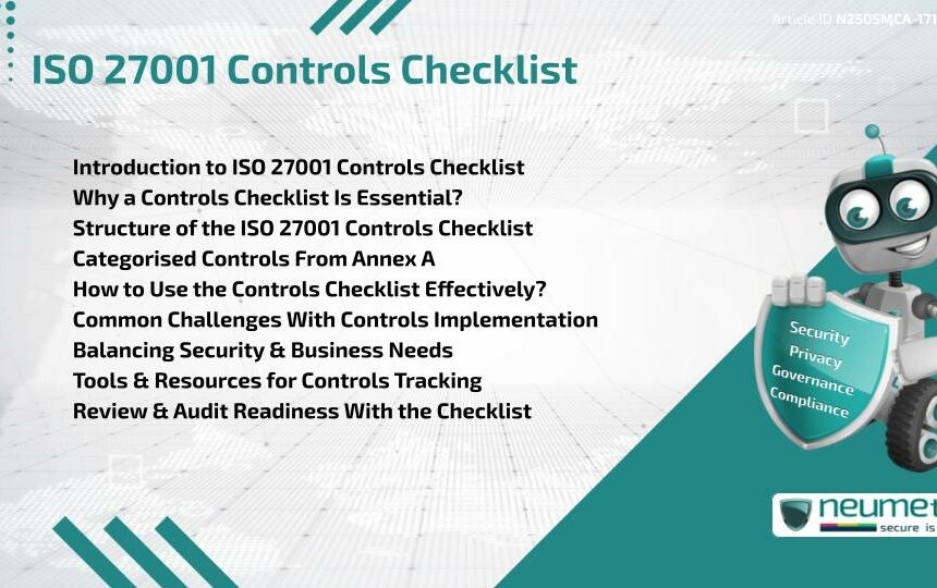 ISO 27001 Controls Checklist