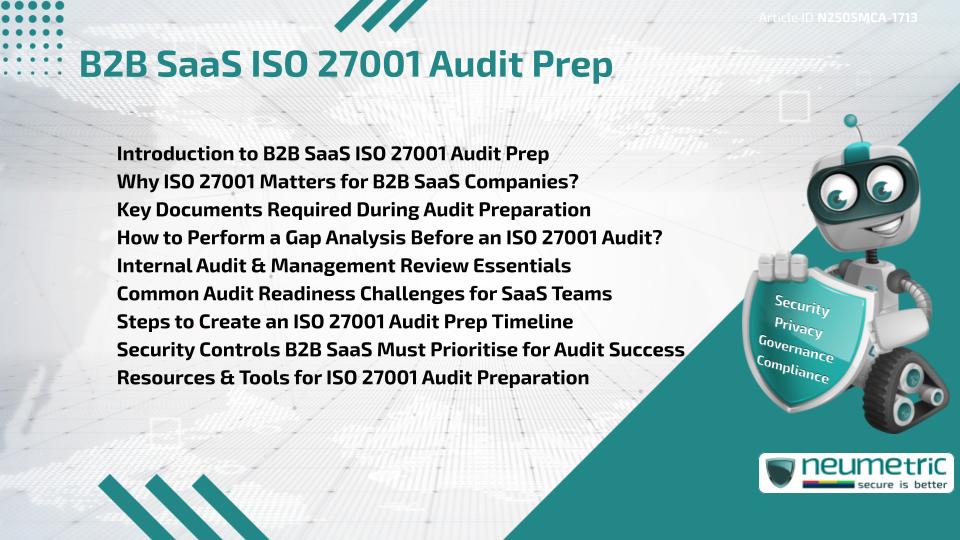 B2B SaaS ISO 27001 Audit Prep