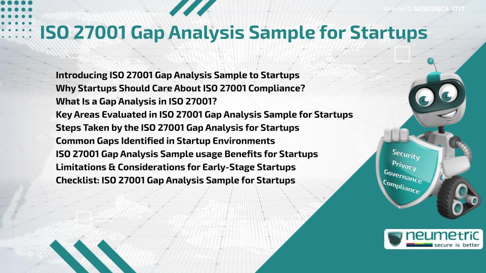 ISO 27001 Gap Analysis Sample for Startups