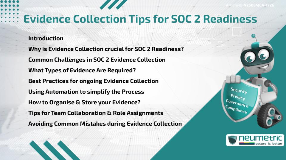 Evidence Collection Tips for SOC 2 Readiness