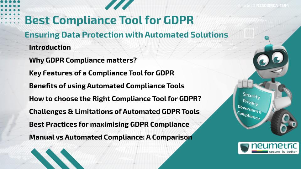 Best Compliance Tool for GDPR: Ensuring Data Protection with Automated Solutions