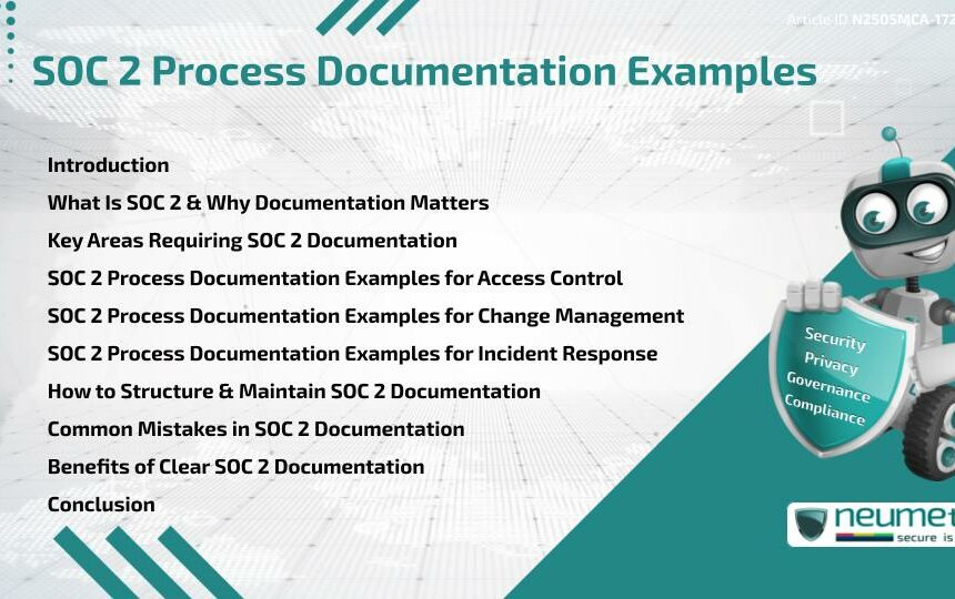 SOC 2 Process Documentation Examples
