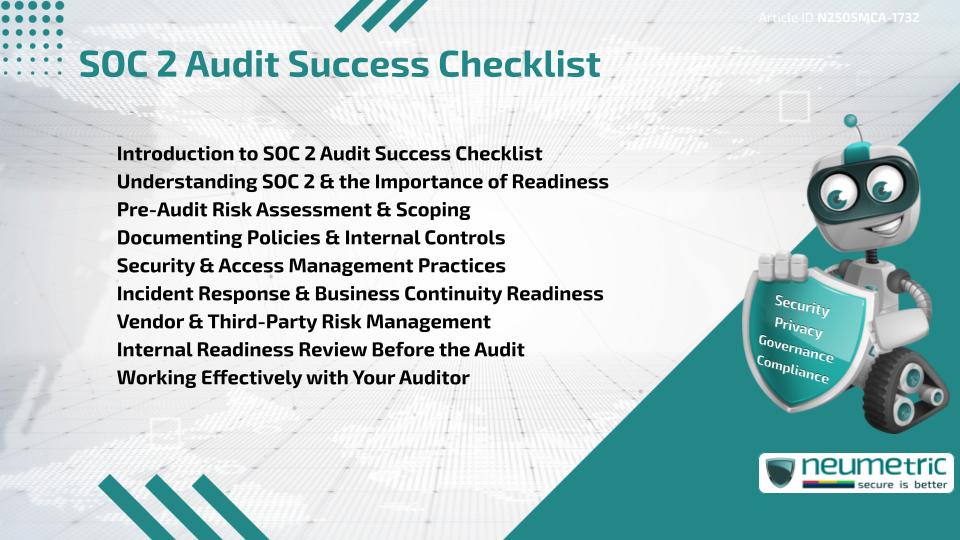 SOC 2 Audit Success Checklist