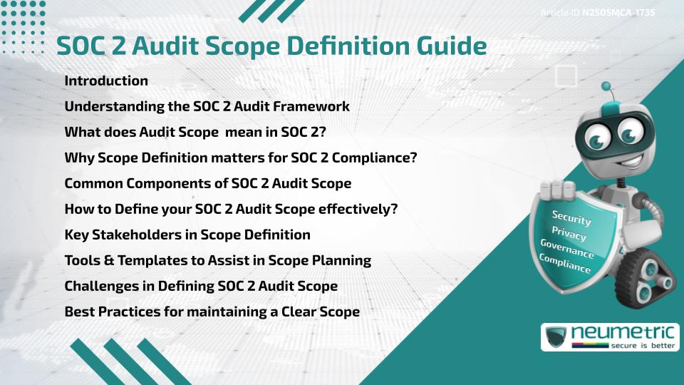 SOC 2 Audit Scope Definition Guide