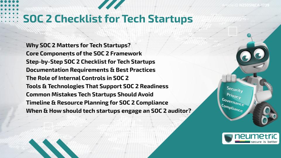 SOC 2 Checklist for Tech Startups