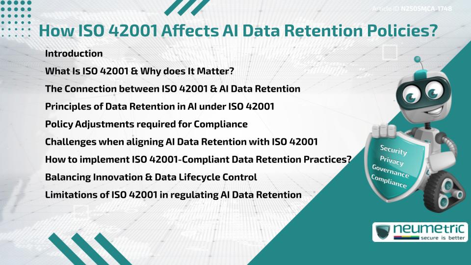 How ISO 42001 Affects AI Data Retention Policies