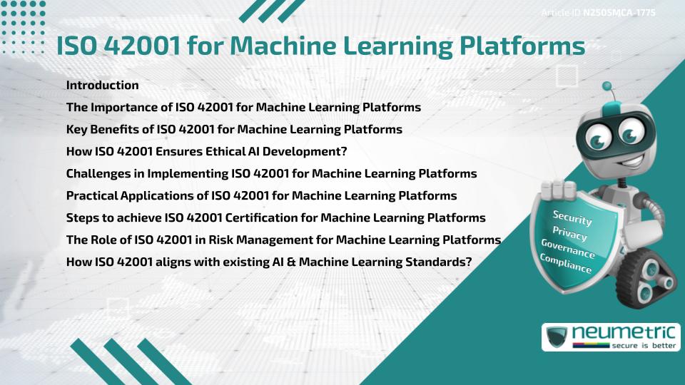 ISO 42001 for Machine Learning Platforms