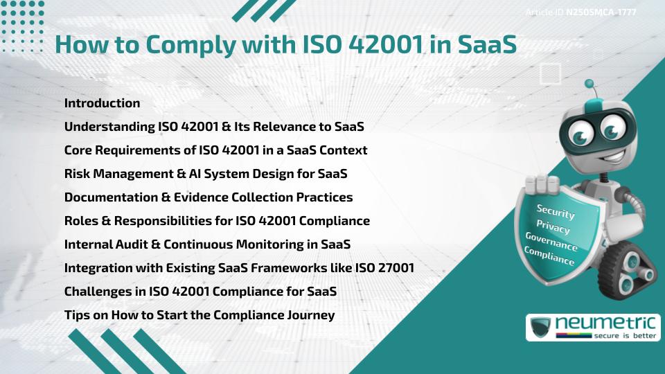 How to Comply with ISO 42001 in SaaS