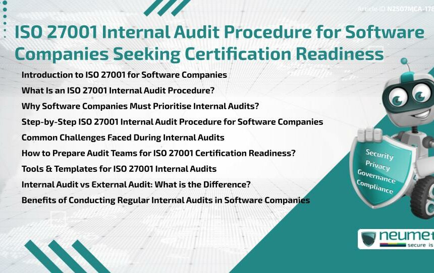 ISO 27001 Internal Audit Procedure for Software Companies Seeking Certification Readiness