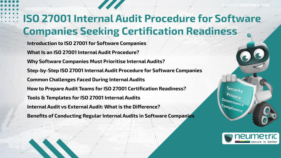 ISO 27001 Internal Audit Procedure for Software Companies Seeking Certification Readiness
