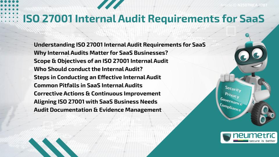 ISO 27001 Internal Audit Requirements for SaaS