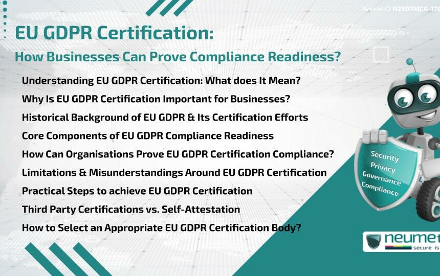 EU GDPR Certification: How Businesses Can Prove Compliance Readiness?