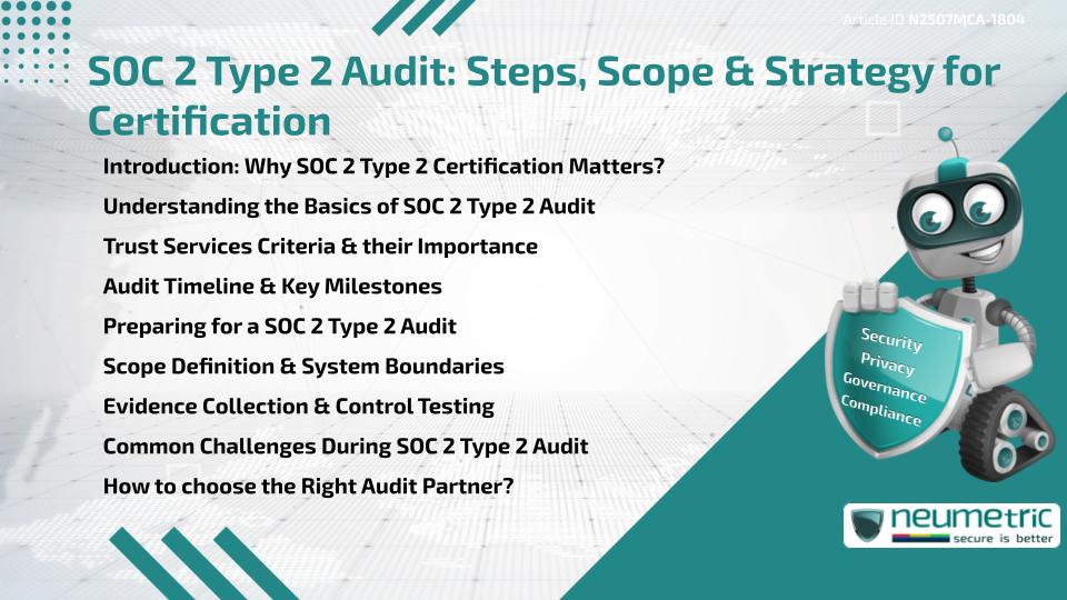 SOC 2 Type 2 Audit: Steps, Scope & Strategy for Certification