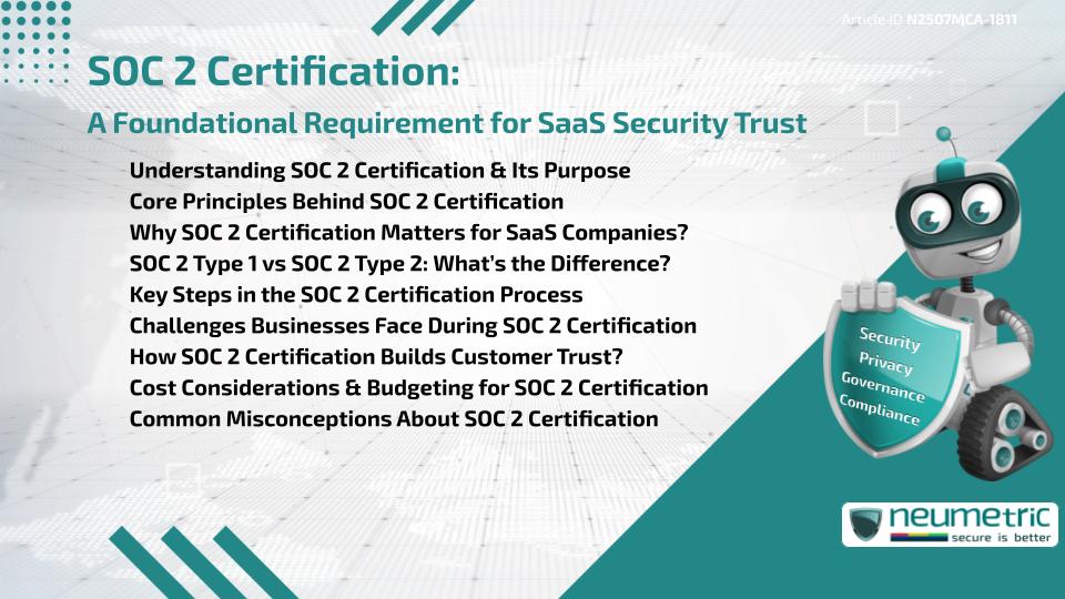 SOC 2 Certification: A Foundational Requirement for SaaS Security Trust