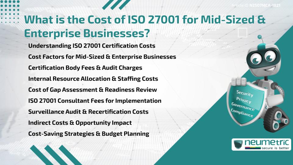 What is the Cost of ISO 27001 for Mid-Sized & Enterprise Businesses?