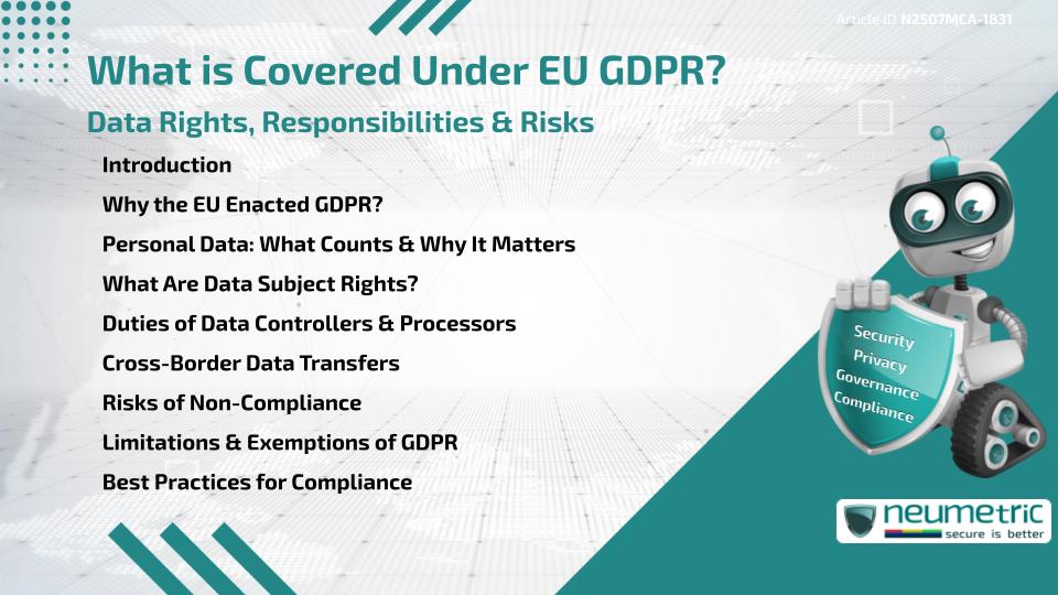 What is Covered Under EU GDPR? Data Rights, Responsibilities & Risks