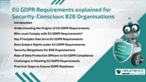 EU GDPR Requirements explained for Security-Conscious B2B Organisations