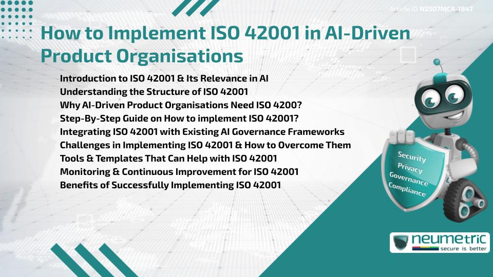 How to implement ISO 42001 in AI-Driven Product Organisations