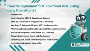 How to implement SOC 2 without disrupting daily Operations?