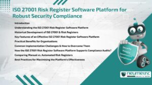 ISO 27001 Risk Register Software Platform for Robust Security Compliance