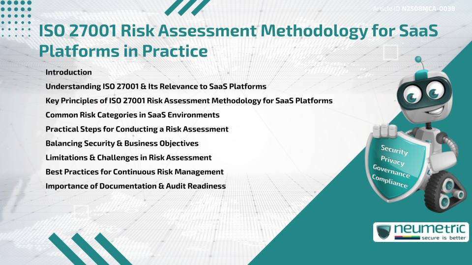 ISO 27001 Risk Assessment Methodology for SaaS Platforms in Practice