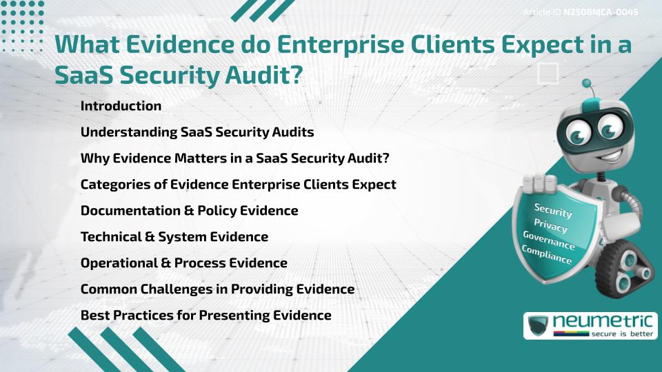 What Evidence do Enterprise Clients Expect in a SaaS Security Audit?