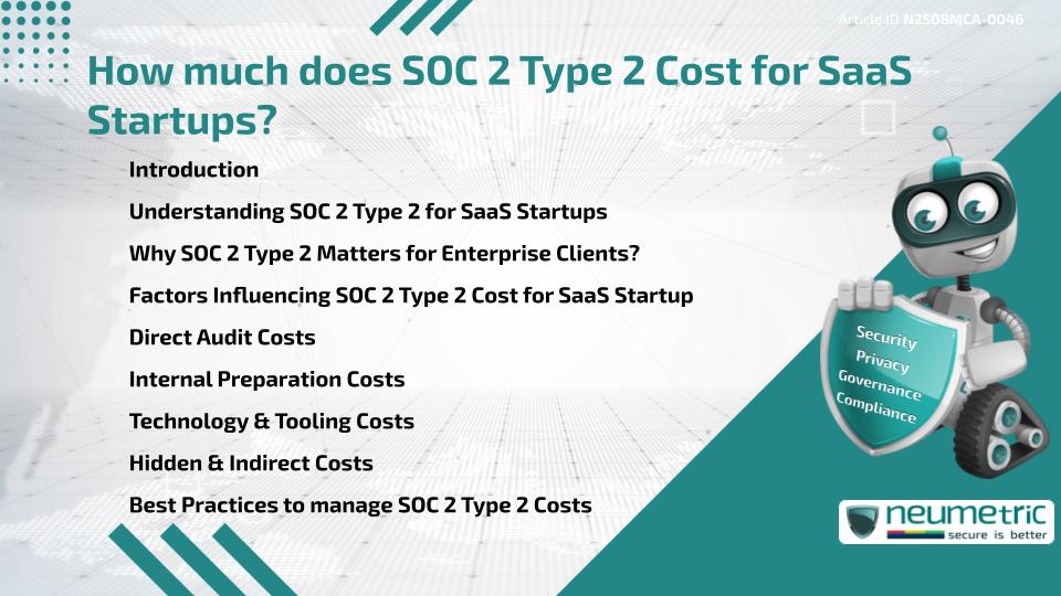 How much does SOC 2 Type 2 Cost for SaaS Startups?