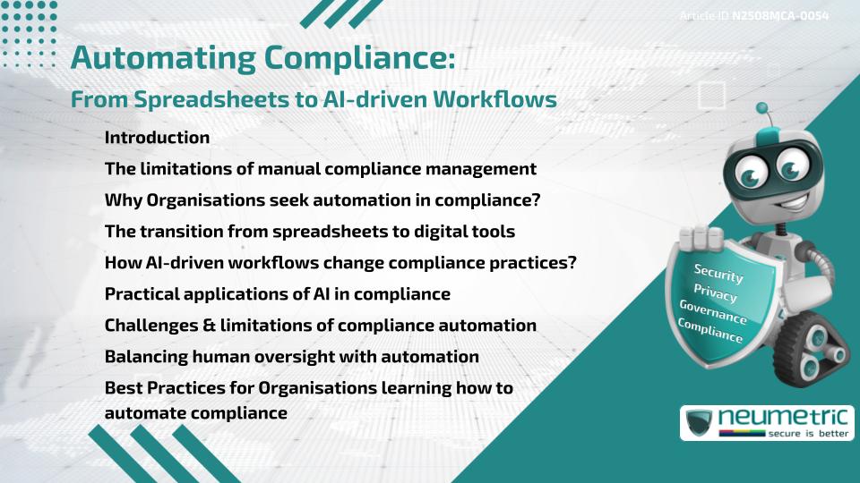 Automating Compliance: From Spreadsheets to AI-driven Workflows