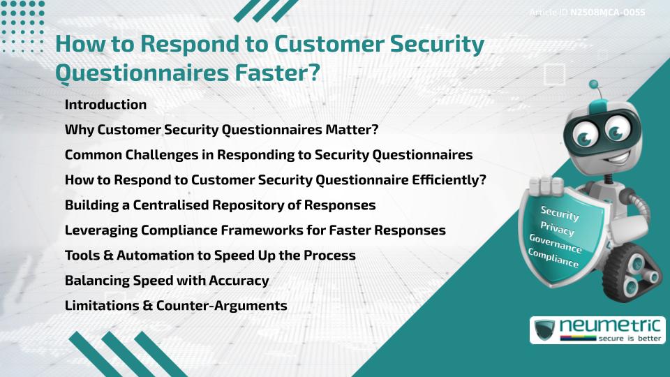 How to Respond to Customer Security Questionnaires Faster?