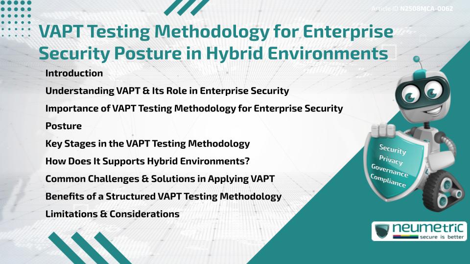 VAPT Testing Methodology for Enterprise Security Posture in Hybrid Environments