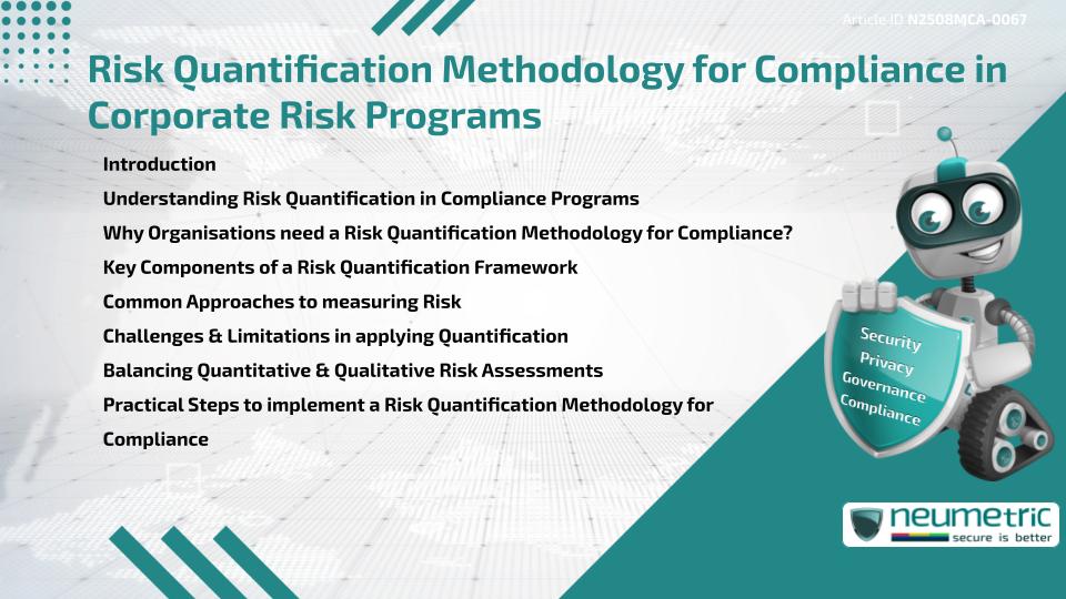 Risk Quantification Methodology for Compliance in Corporate Risk Programs