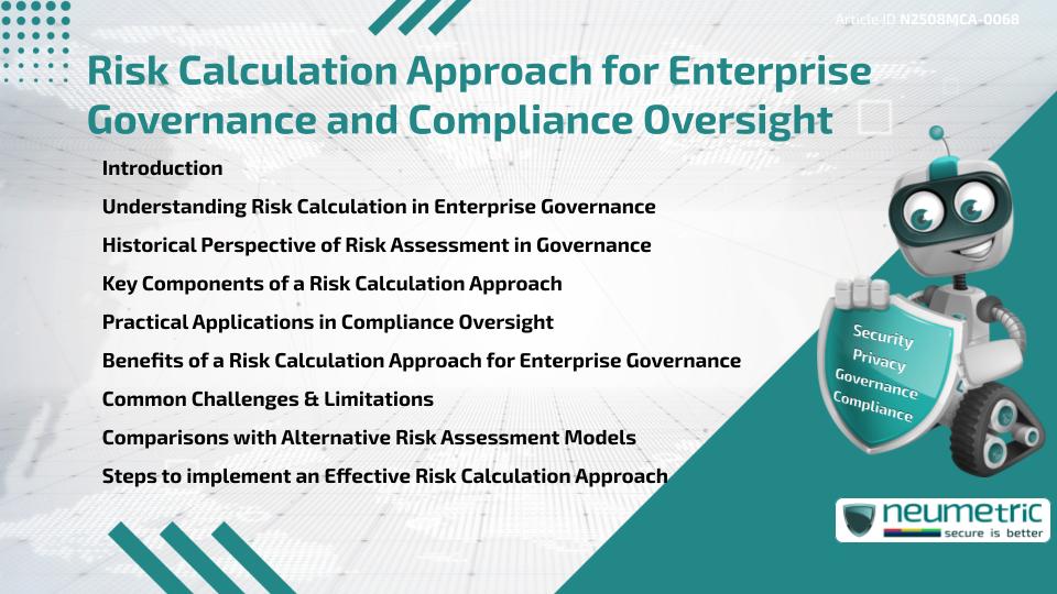 Risk Calculation Approach for Enterprise Governance & Compliance Oversight