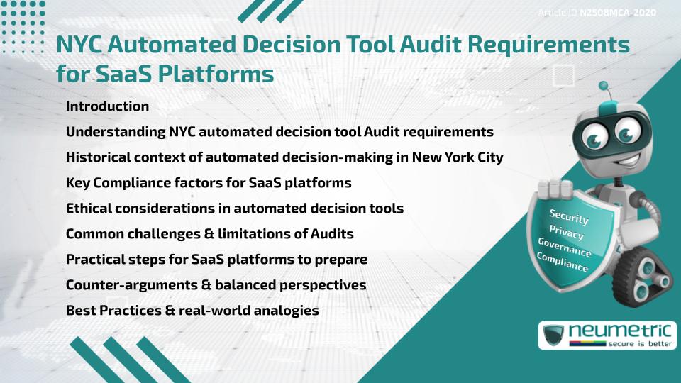 NYC Automated Decision Tool Audit Requirements for SaaS Platforms