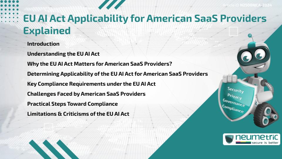 EU AI Act Applicability for American SaaS Providers explained