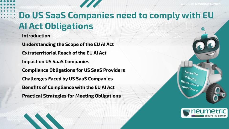 Do US SaaS Companies need to comply with EU AI Act Obligations