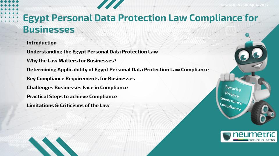 Egypt Personal Data Protection Law Compliance for Businesses