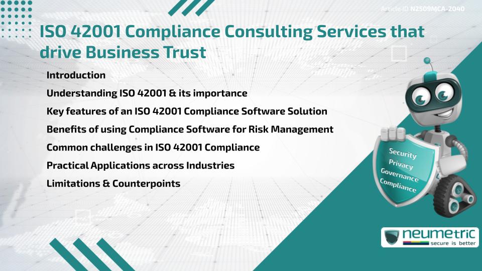 ISO 42001 Compliance Consulting Services that drive Business Trust