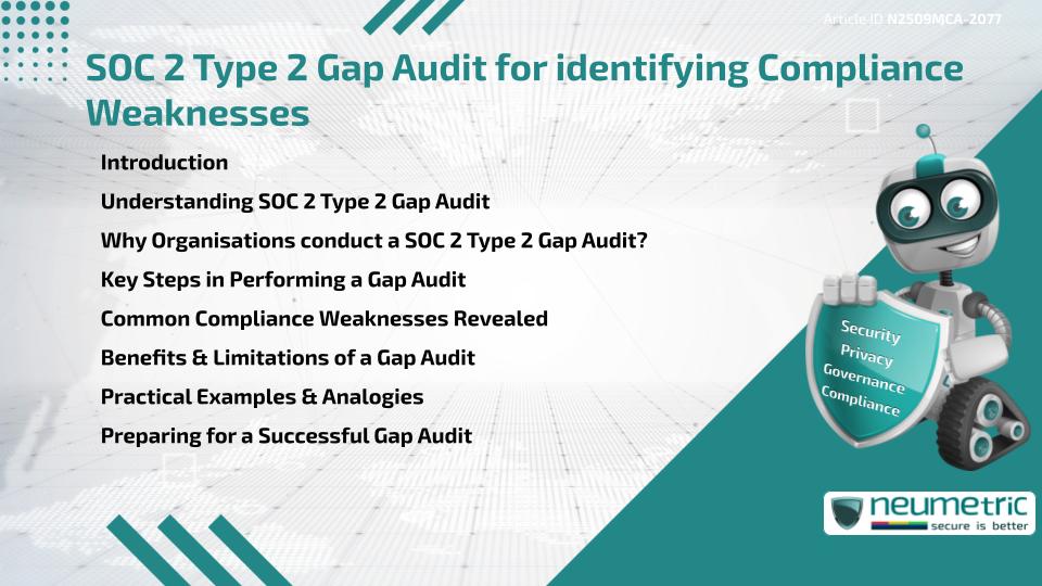 SOC 2 Type 2 Gap Audit for identifying Compliance Weaknesses