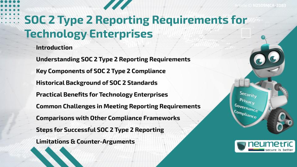 SOC 2 Type 2 Reporting Requirements for Technology Enterprises