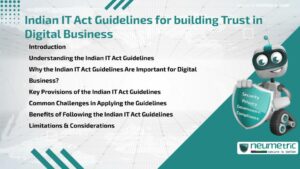 Indian IT Act Guidelines for building Trust in Digital Business