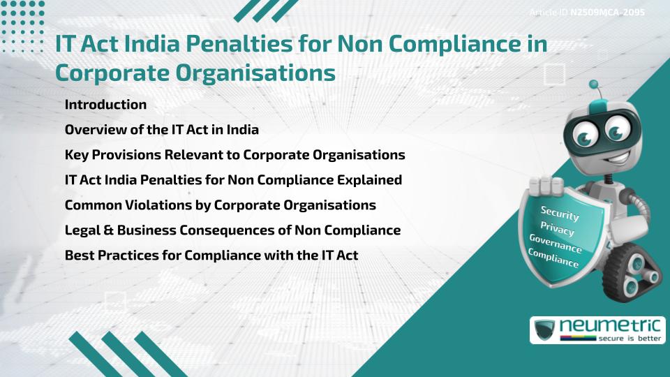 IT Act India Penalties for Non Compliance in Corporate Organisations
