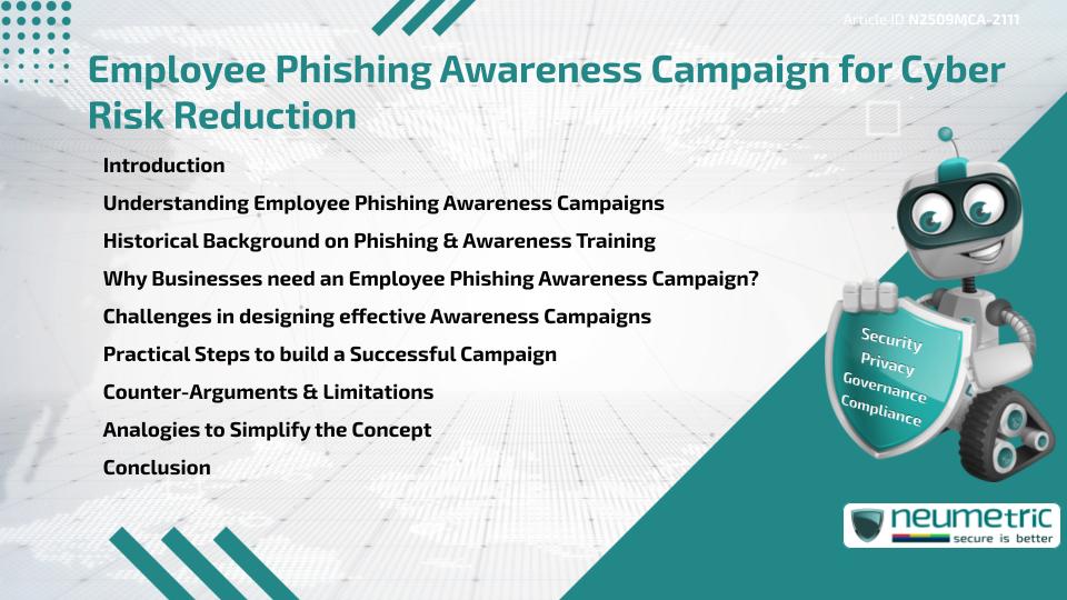 Employee Phishing Awareness Campaign for Cyber Risk Reduction