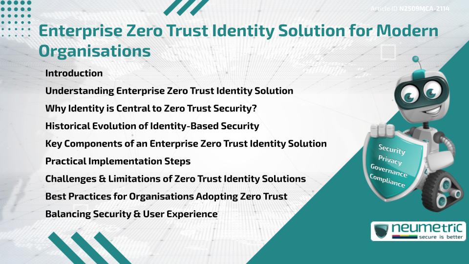 Enterprise Zero Trust Identity Solution for Modern Organisations