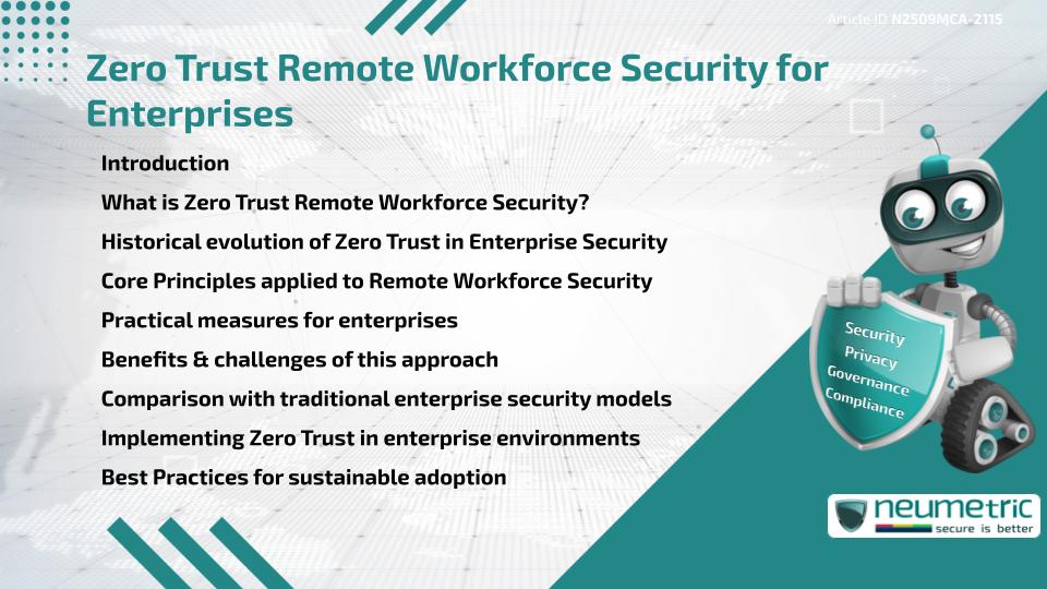 Zero Trust Remote Workforce Security for Enterprises