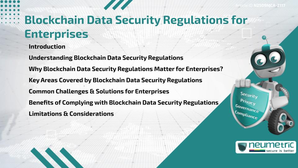 Blockchain Data Security Regulations for Enterprises