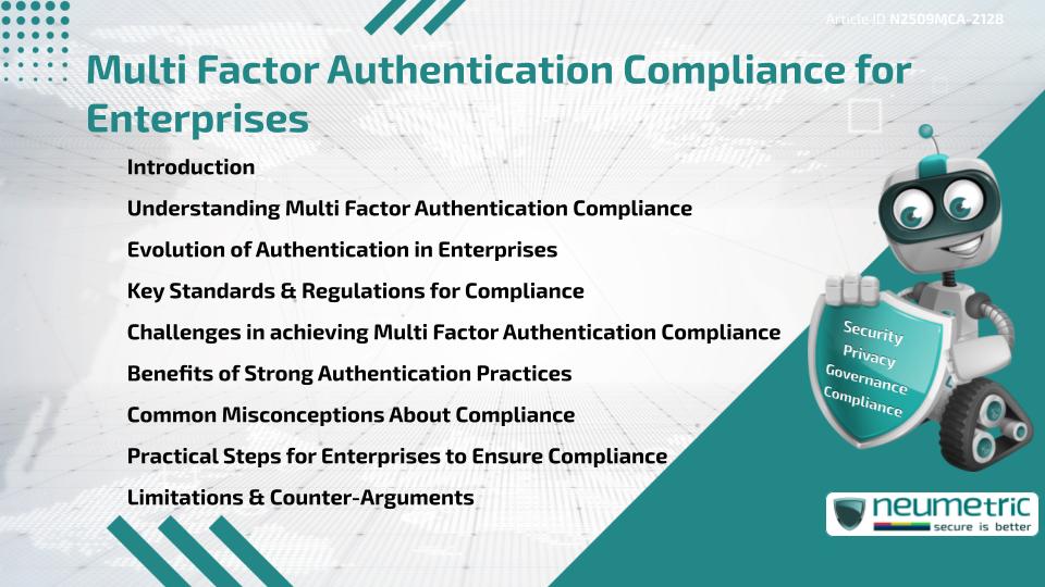Multi Factor Authentication Compliance for Enterprises