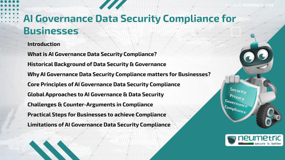 AI Governance Data Security Compliance for Businesses