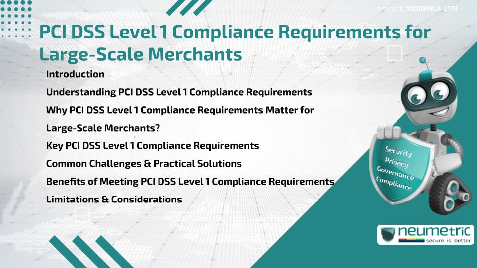 PCI DSS Level 1 Compliance Requirements for Large-Scale Merchants