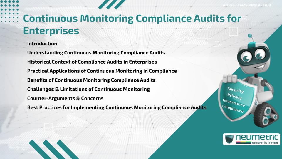 Continuous Monitoring Compliance Audits for Enterprises