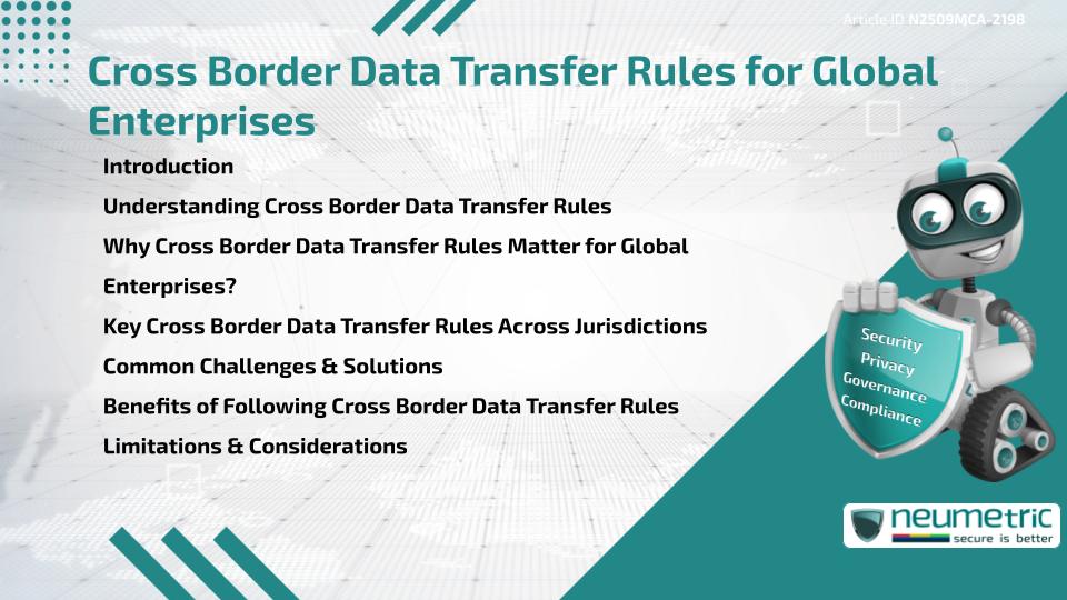 Cross Border Data Transfer Rules for Global Enterprises